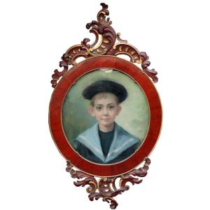 Portrait Of A Boy In Navy  Uniform