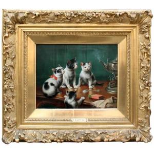 Carl Reichert (austrian 1836-1918) Tea Company