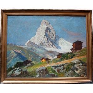View Of The Mount Matterhorn On The Italian-swiss Border By G.arnegger