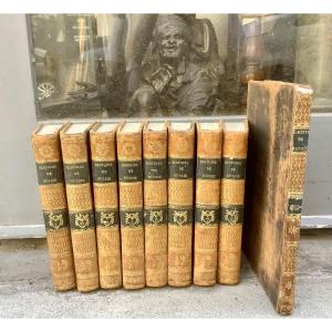 Folio In 9 Volumes "history Of Russia" By Pierre-charles Levesque, Paris, Four Jerzy, 1812