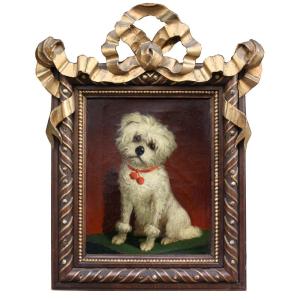 Favorite Dog By Carl Reichert (austrian,1836-1918), Attr.to