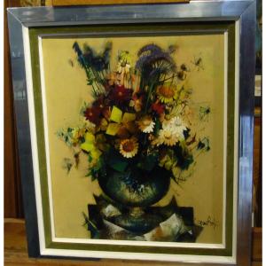 Bouquet In A Vase Vernet Bonfort Robert