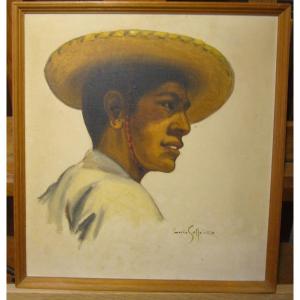 Young Man In Sombrero Solleiro Luis