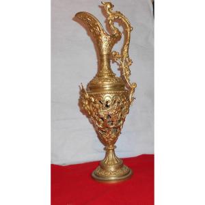 Napoleon III Openwork Bronze Ewer
