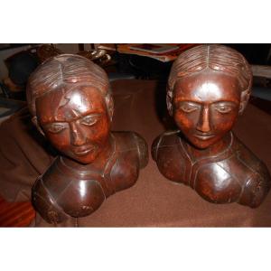 Pair Of Busts Origin Switzerland 