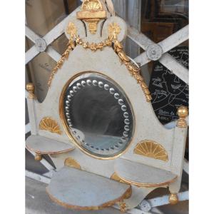 Painted And Gilded Object Shelf