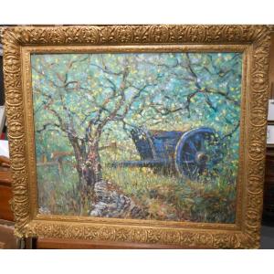 Flower-adorned Cart Lesage 