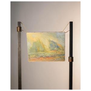 Oil On Canvas Of A Landscape