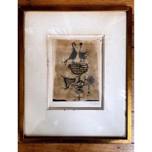 Print, The Two Birds By Johnny Friedlaender, 1960s