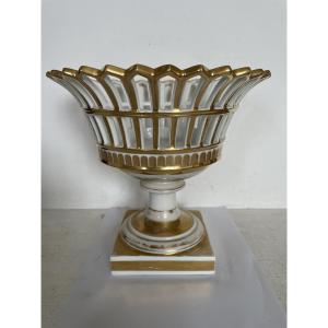 Porcelain Fruit Bowl Signed Schoelcher