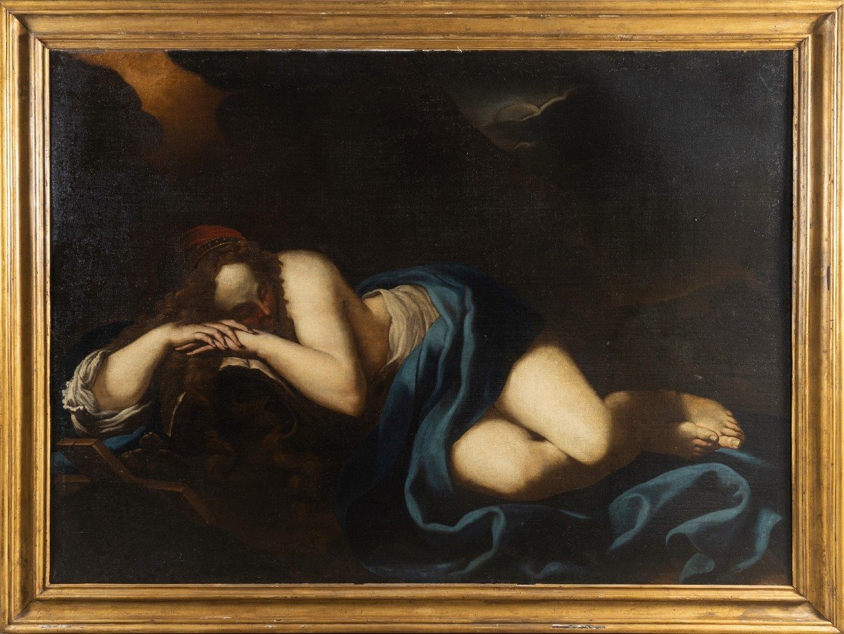 Magistrale olio del 600 la Maddalena opera di Niccolo’ Tornioli 1598-1651