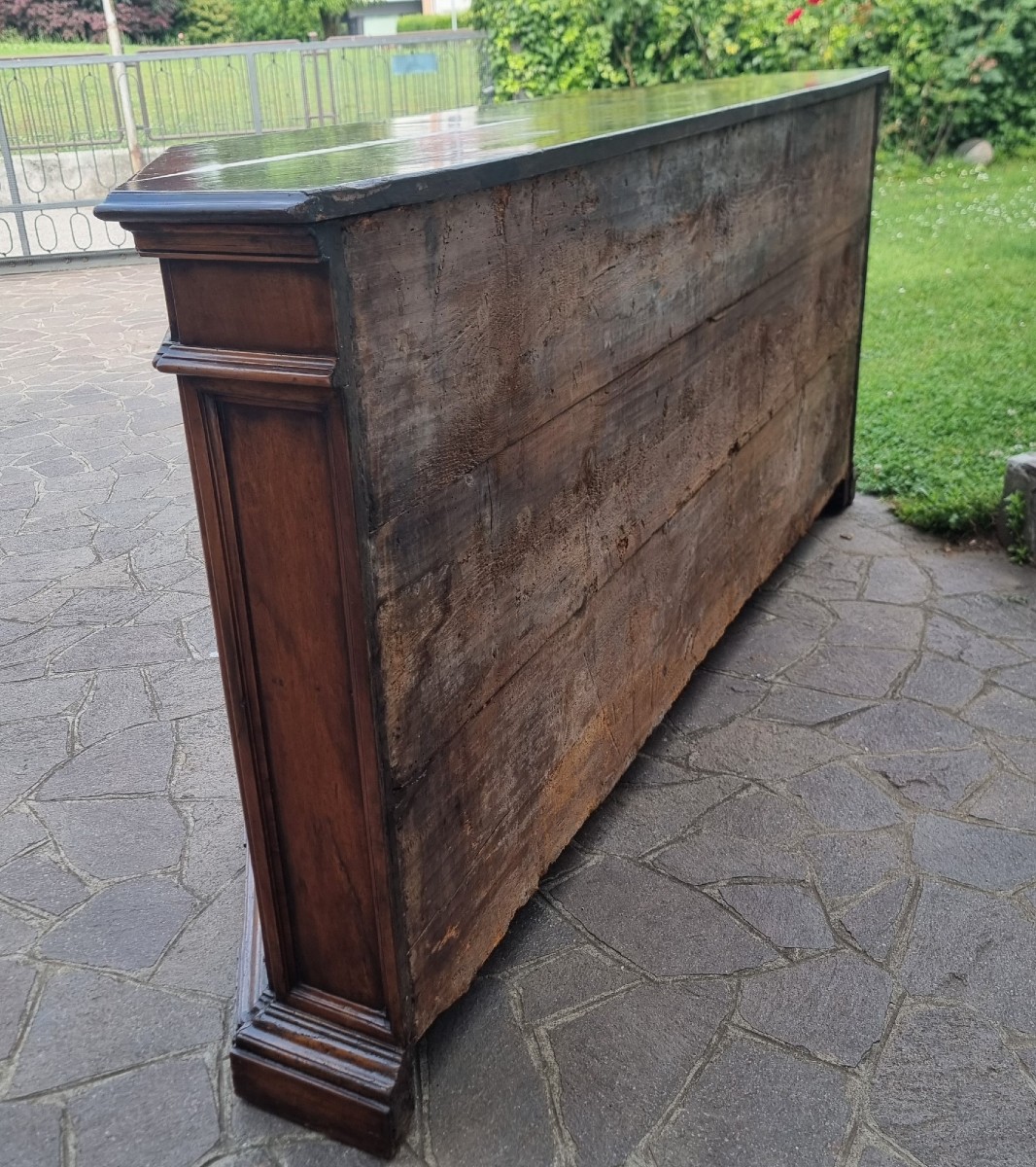 Credenza scantonata in noce del 700 Toscana -photo-3