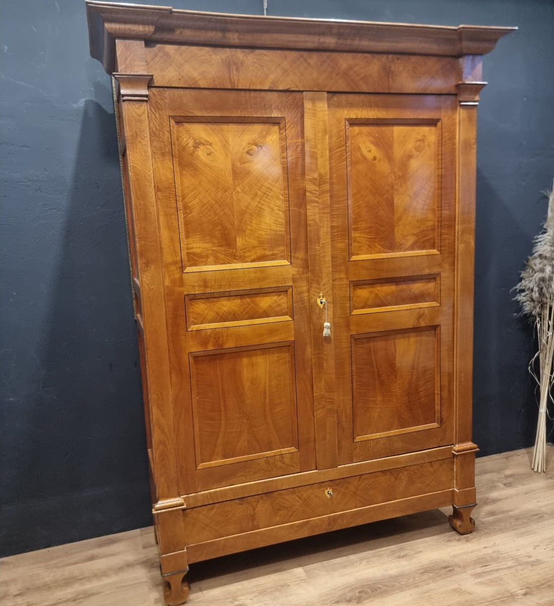 Armadio in radica di frassino Biedermeier 1820-photo-4