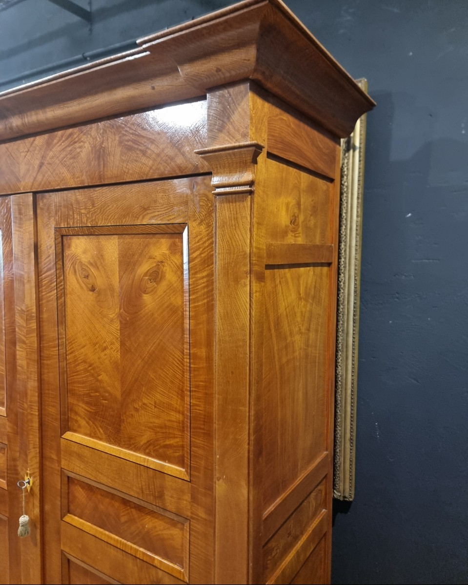 Armadio in radica di frassino Biedermeier 1820-photo-1