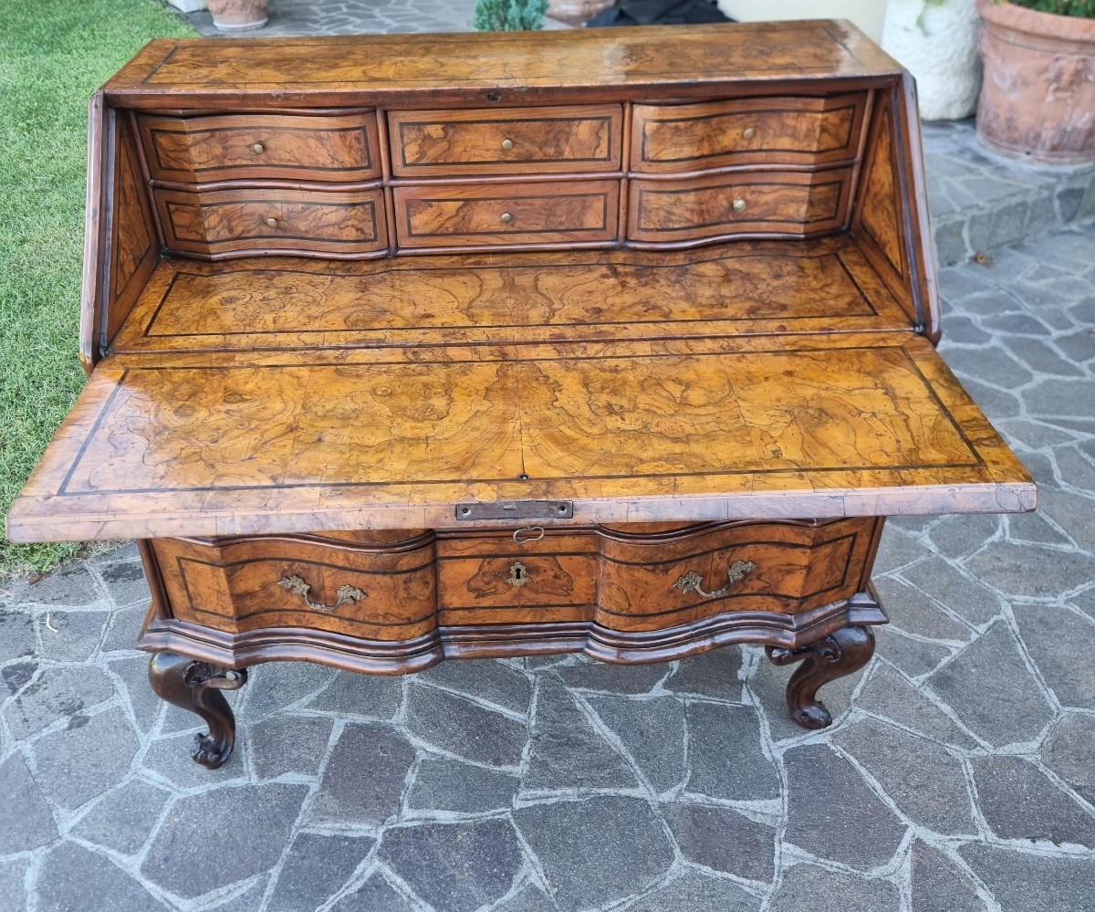 Ribalta del 700 in radica di noce Luigi XV Venezia: un capolavoro di eleganza-photo-5