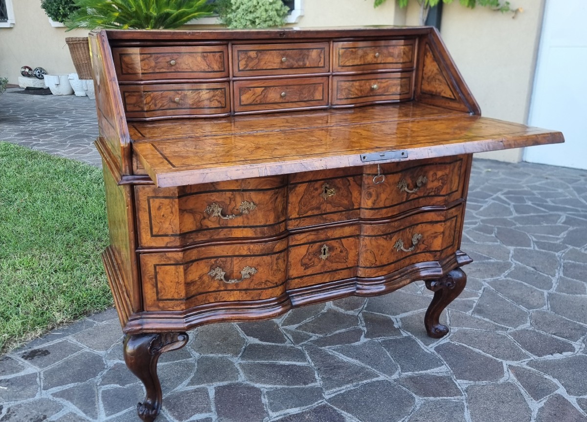 Ribalta del 700 in radica di noce Luigi XV Venezia: un capolavoro di eleganza-photo-6