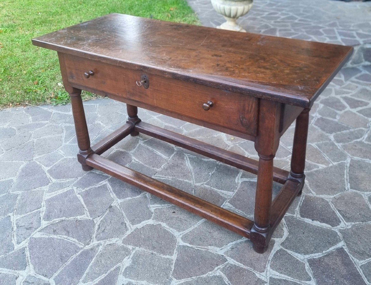 Tavolo fratino in quercia toscano del 600-photo-3