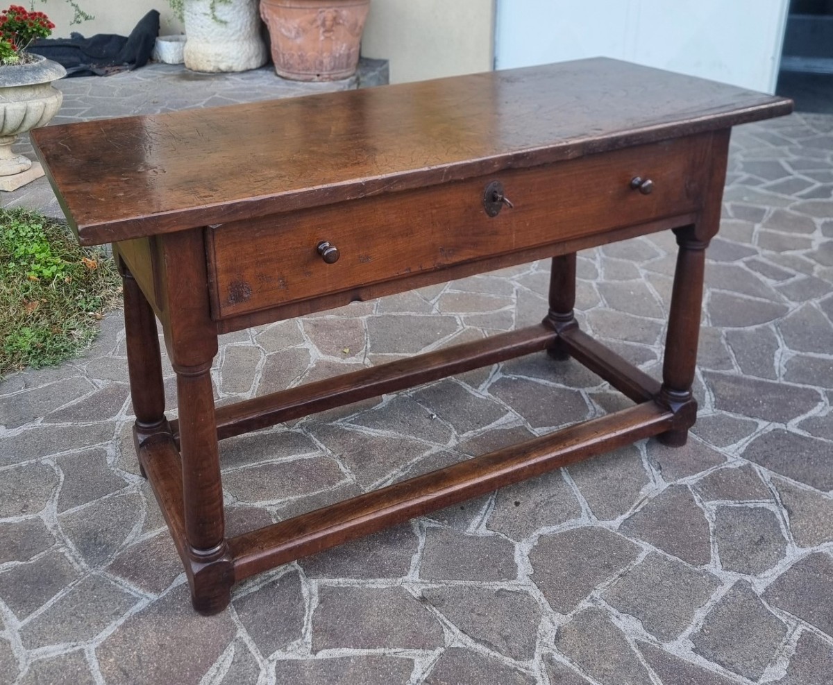 Tavolo fratino in quercia toscano del 600-photo-3