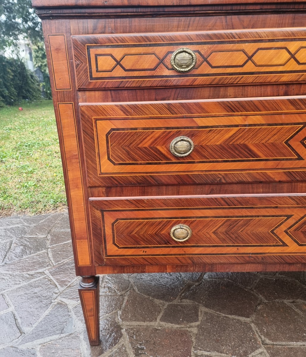 Cassettone Emiliano del ’700 Luigi XVI-photo-4