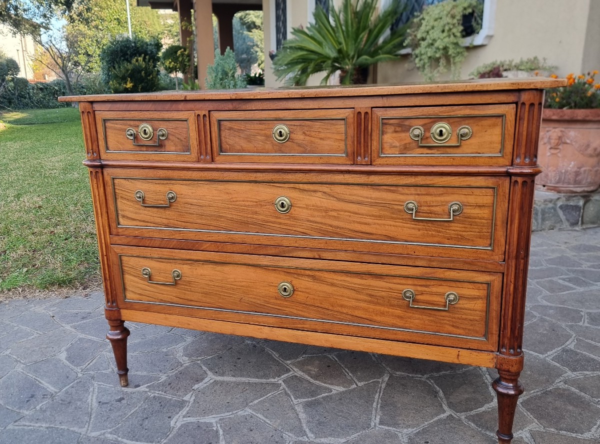 Cassettone Francese in noce del ’700 Direttorio-photo-2