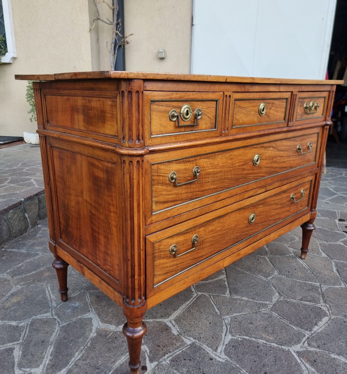 Cassettone Francese in noce del ’700 Direttorio-photo-4