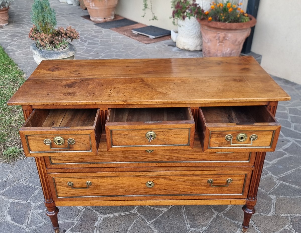 Cassettone Francese in noce del ’700 Direttorio-photo-3