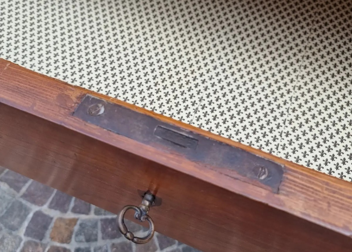 Cassettone in ciliegio del 1800 Carlo X -photo-4