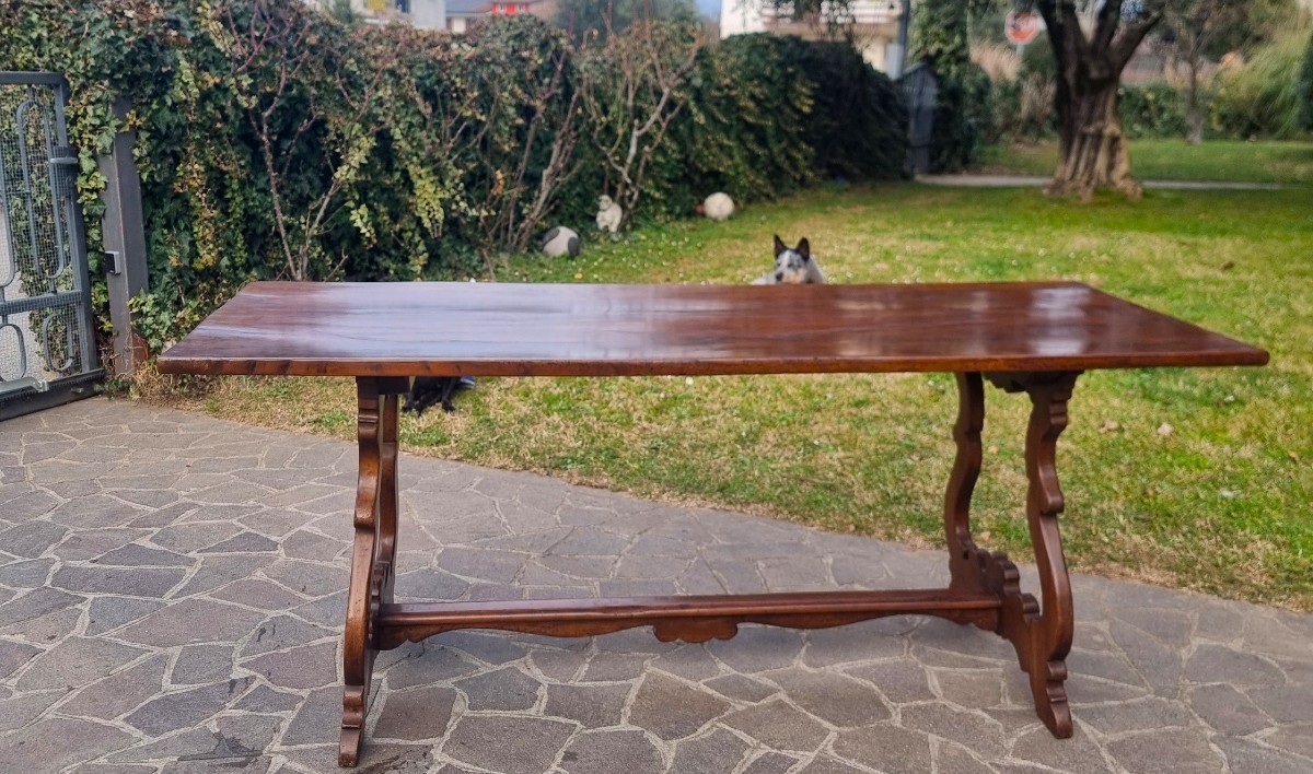 Tavolo fratino del ‘700 in legno di noce Toscana-photo-4