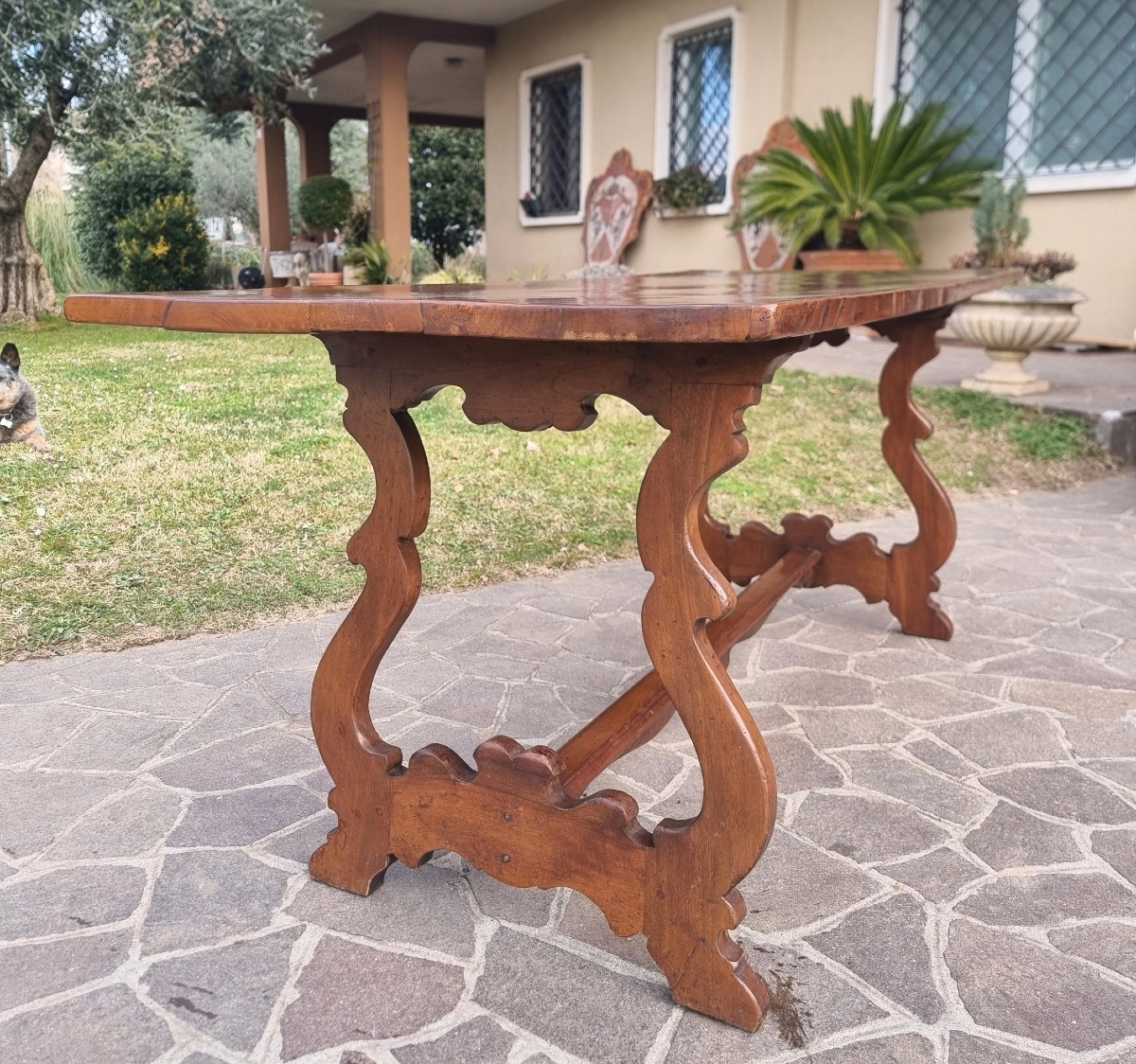 Tavolo fratino del ‘700 in legno di noce Toscana-photo-2