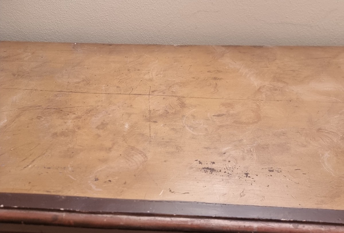 Vetrina Piemontese fine 700 laccata avorio con cornicione in mecca argento-photo-4