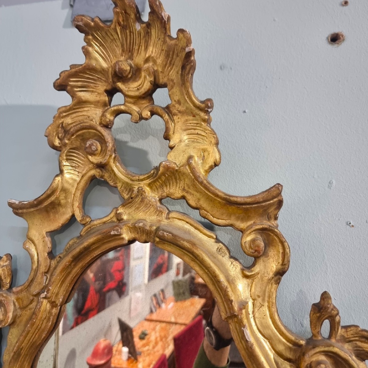 Coppia di specchiere dorate veneziane dell’800-photo-1