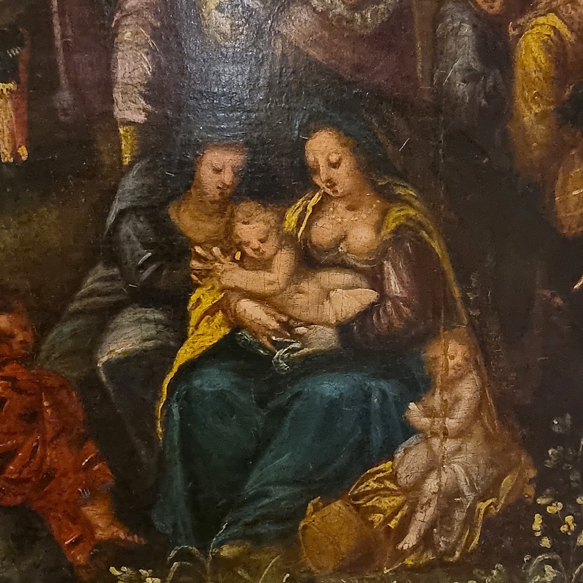 Olio su tavola fine 500 la Torre di Babele Frans Francken II" - Chef-d'œuvre Flamand-photo-3