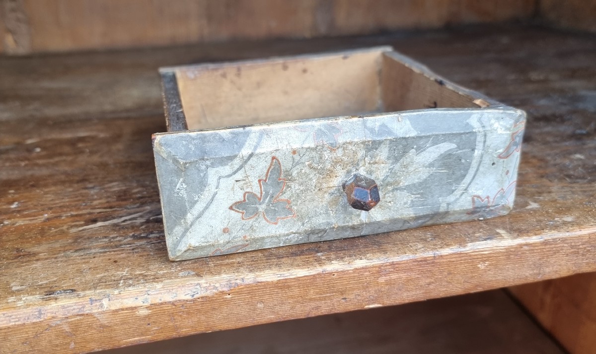 Armadio tirolese del 700 con dipinti originali-photo-5