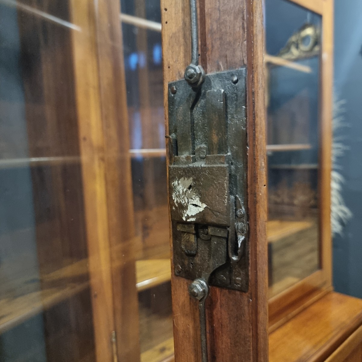 Coppia di credenze librerie in noce 1840 Impero alta qualità-photo-6