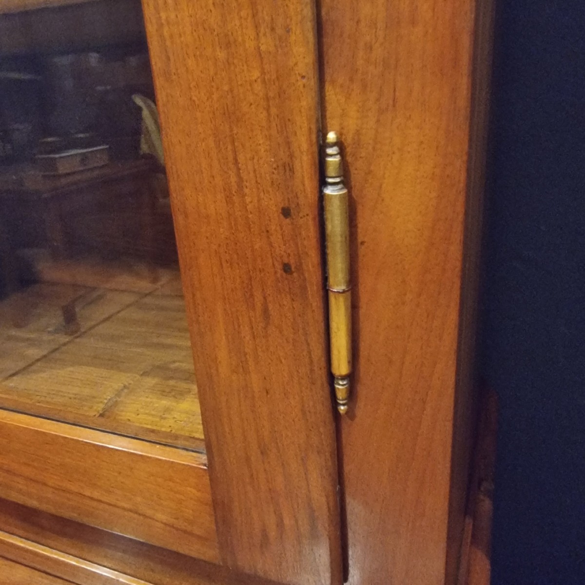 Coppia di credenze librerie in noce 1840 Impero alta qualità-photo-7