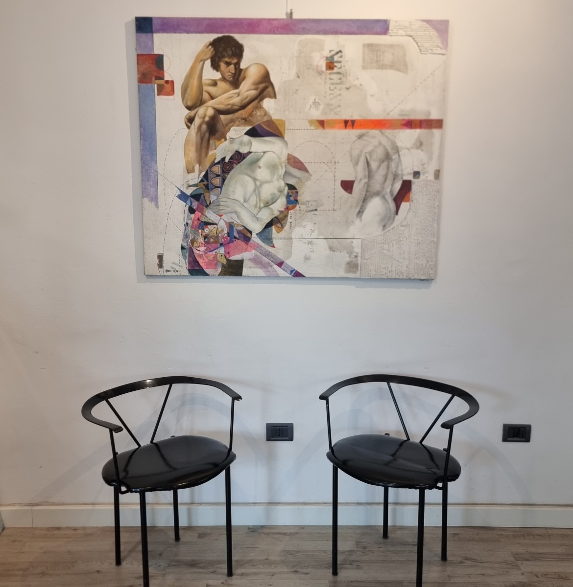 Essenza dell’Uomo tecnica mista su tela Roberto Nezzi-photo-2