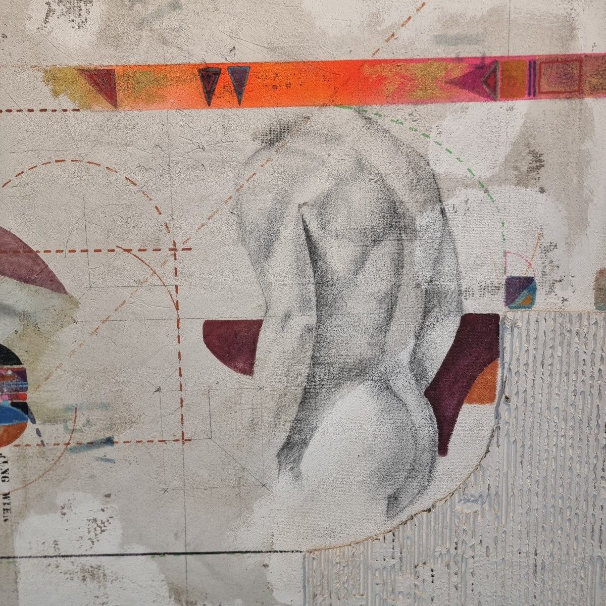 Essenza dell’Uomo tecnica mista su tela Roberto Nezzi-photo-4