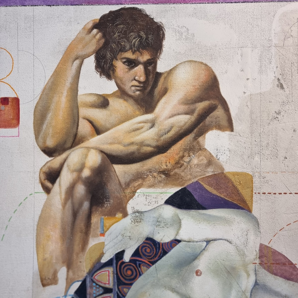 Essenza dell’Uomo tecnica mista su tela Roberto Nezzi-photo-1