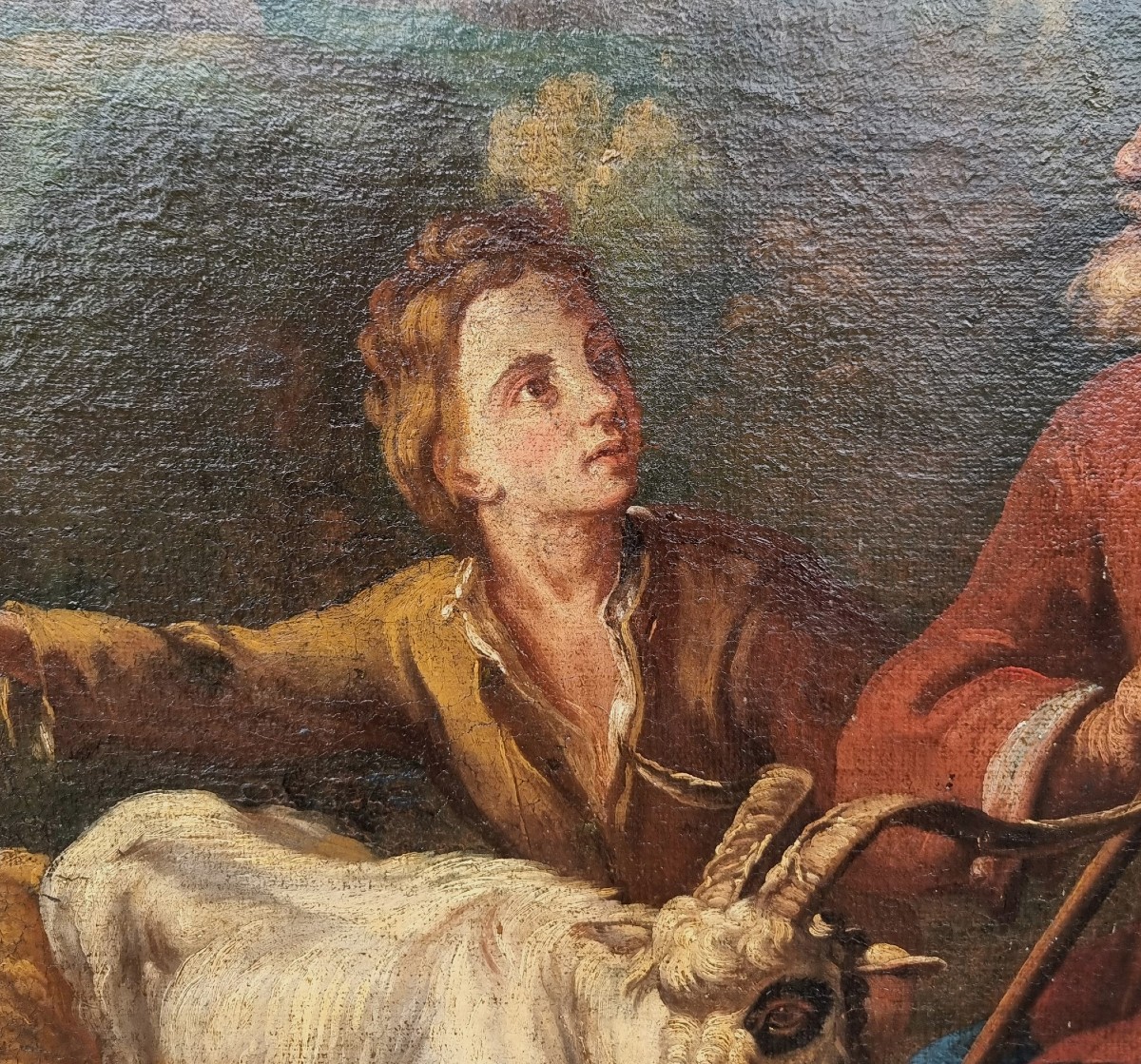 Olio su tela fine 600 Fuga d’Egitto di Philipp Peter Roos 1657-1706-photo-3