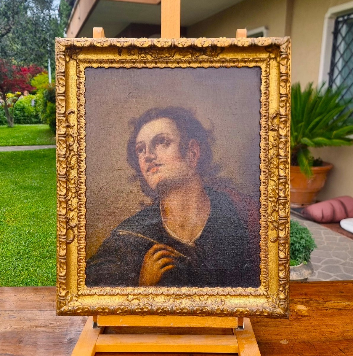 Olio su tela fine 600 San Giovanni Evangelista