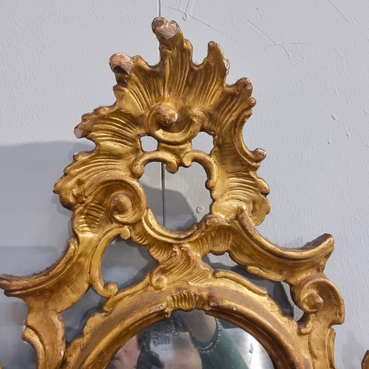 Coppia di specchiere dorate veneziane dell’800-photo-4