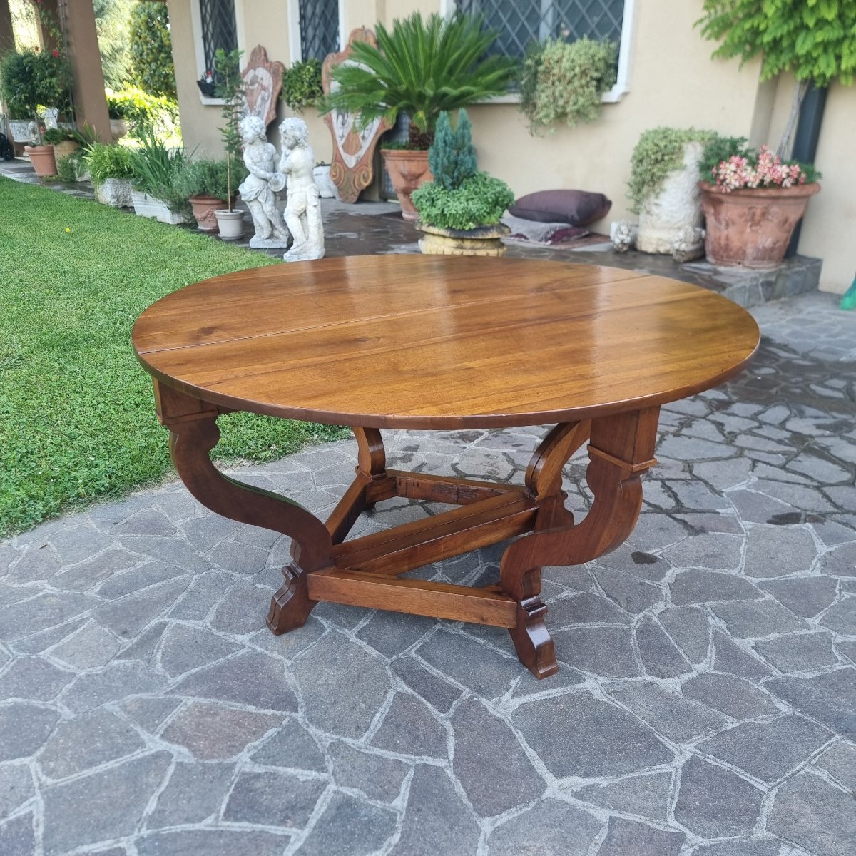 Coppia di consolles Toscane del 700 in noce-photo-2