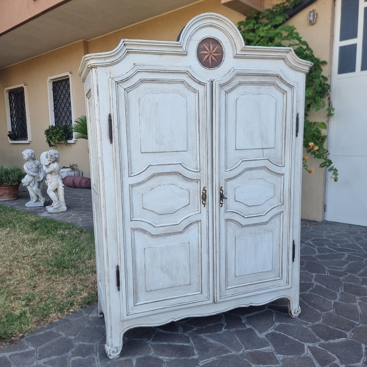 Armadio laccato dell’800 Provenzale in noce-photo-2