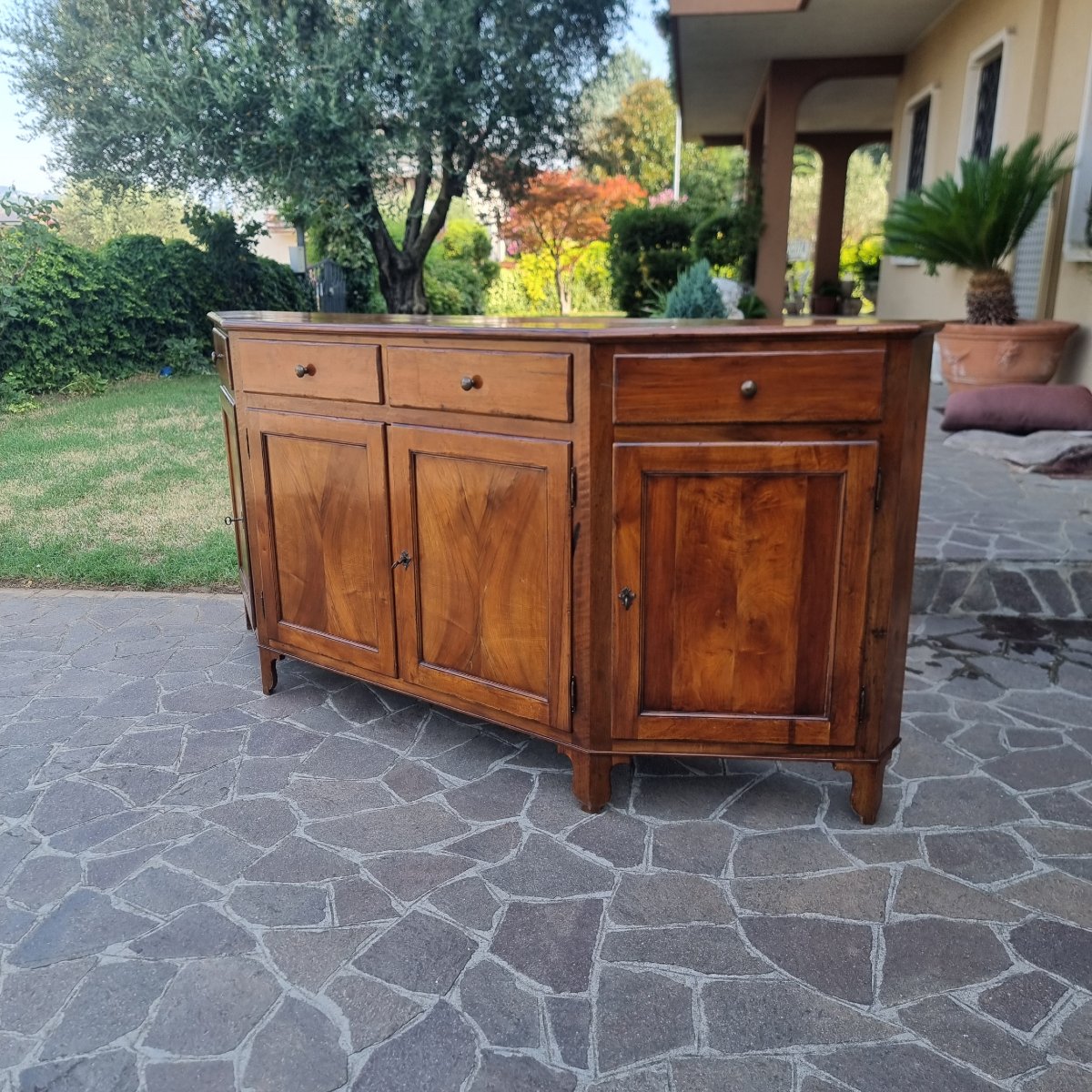 Credenza scantonata in noce Veneta 800-photo-2