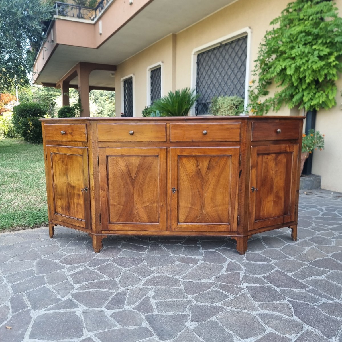 Credenza scantonata in noce Veneta 800-photo-3