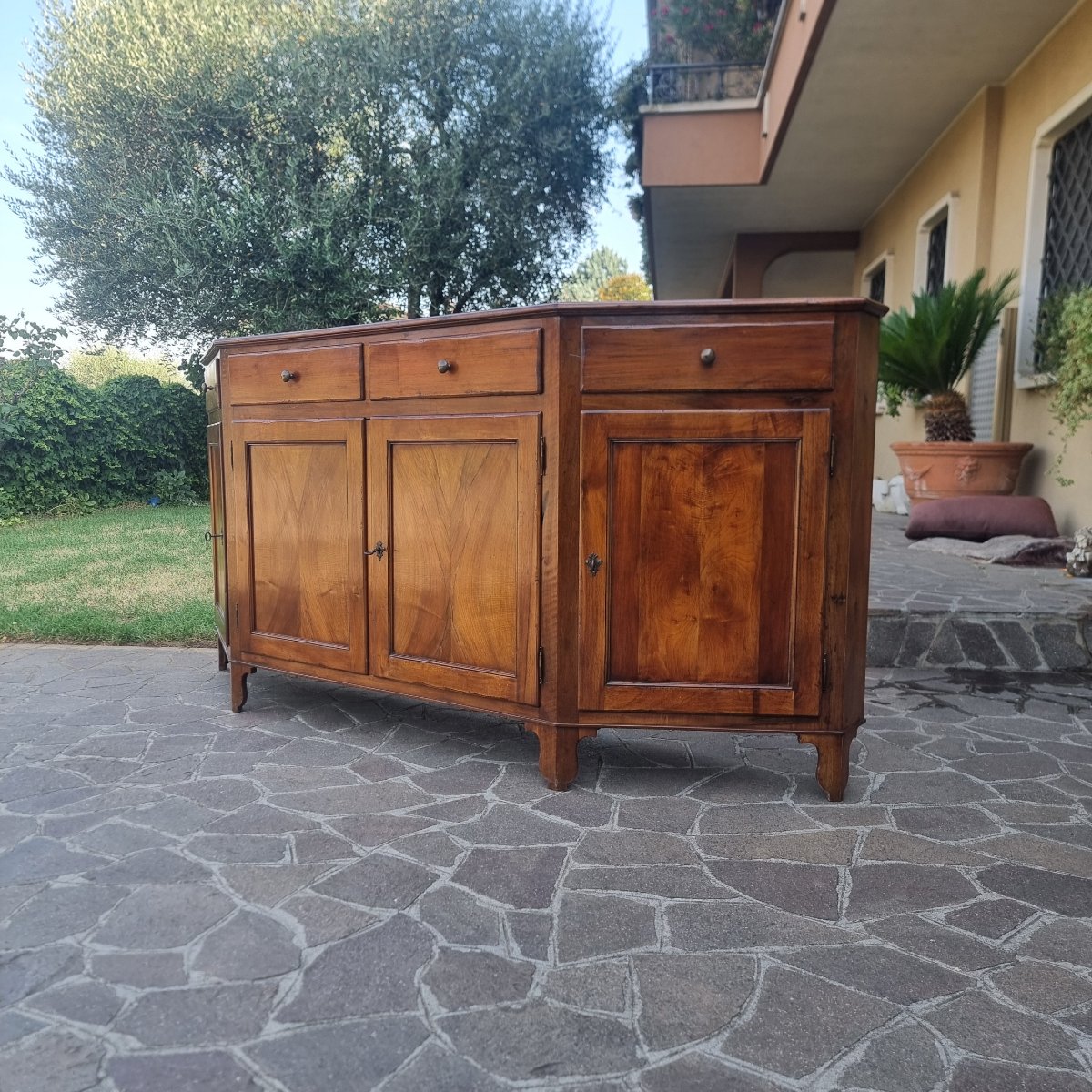 Credenza scantonata in noce Veneta 800-photo-5