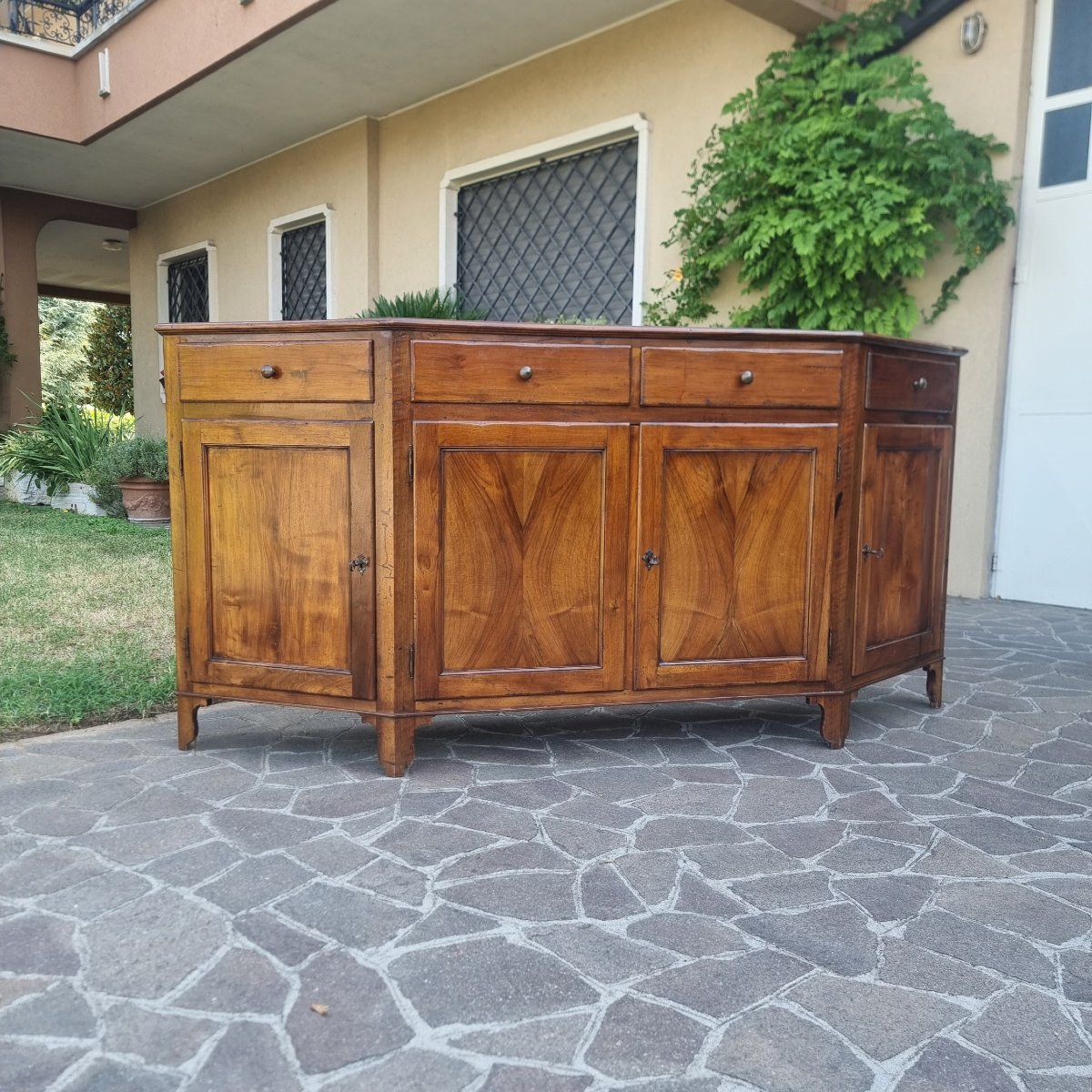 Credenza scantonata in noce Veneta 800-photo-6