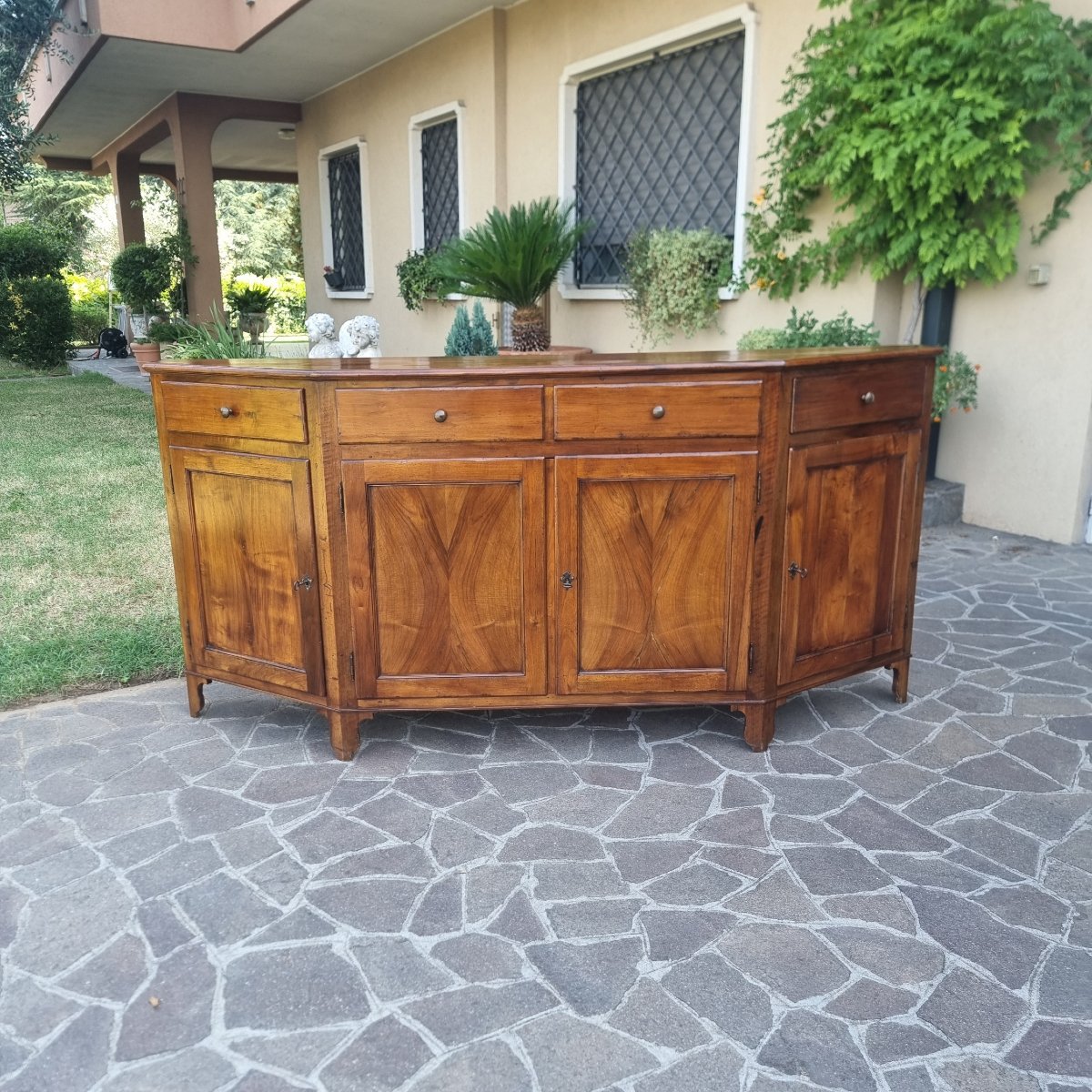 Credenza scantonata in noce Veneta 800-photo-7