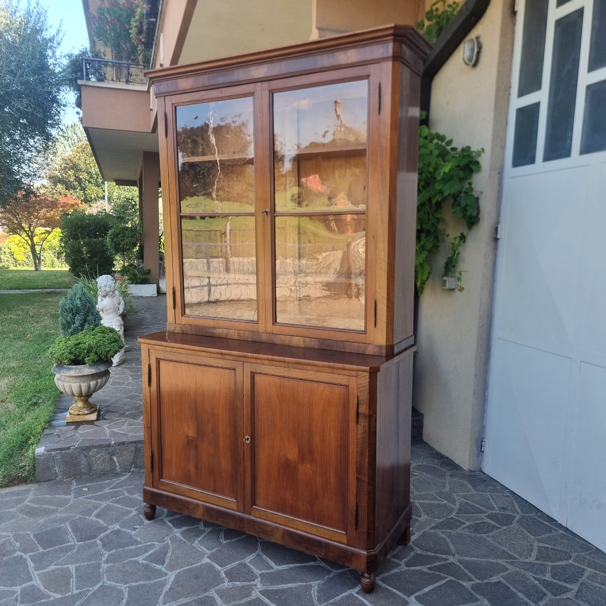 Libreria vetrinetta in noce del 1800 Veneto-photo-1