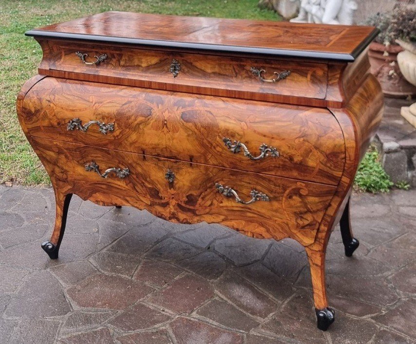 Cassettone Lombardo '800 in Style Luigi XV-photo-4